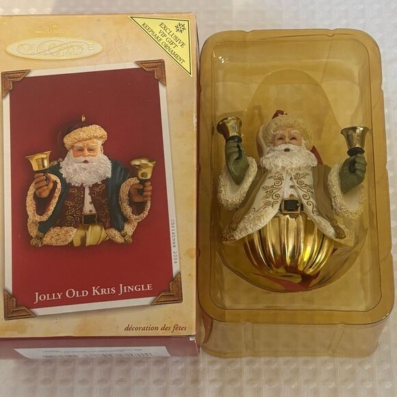 Hallmark Keepsake Kris Jingle Santa Bell Ornament 2004 in Original Box - Picture 5 of 6